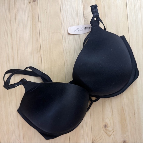 Victoria’s Secret Black Print Miraculous Bra. Size 34D, NWT. - Picture 2 of 4